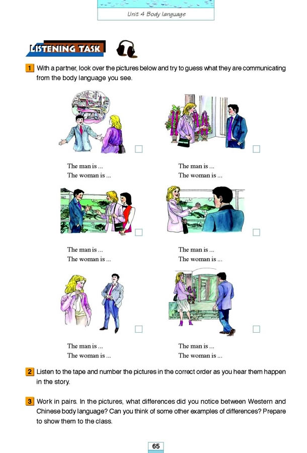 Unit 4��Body language_94